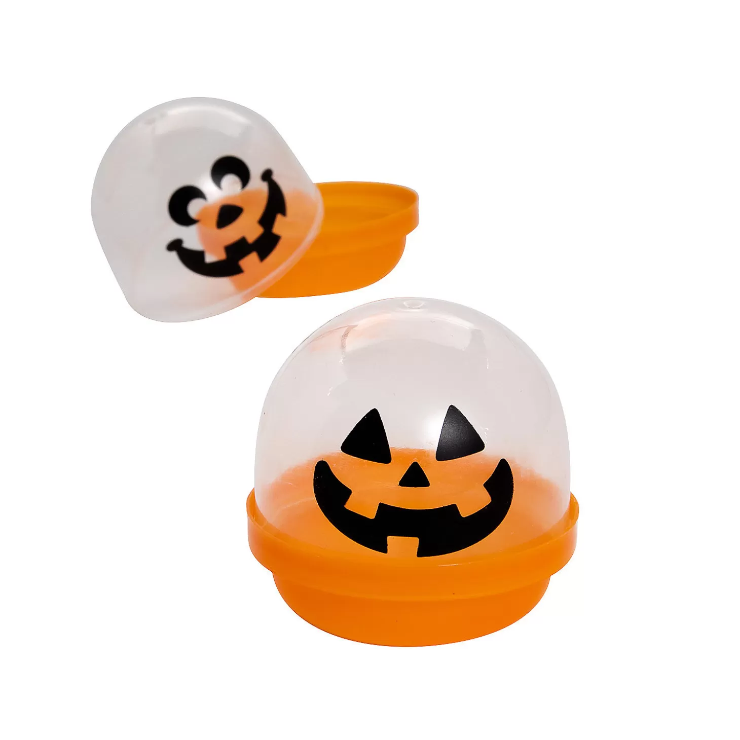 Flash Sale Halloween Jack-O'-Lantern Bpa-Free Plastic Favor Capsules - 12 Pc. Halloween Bags