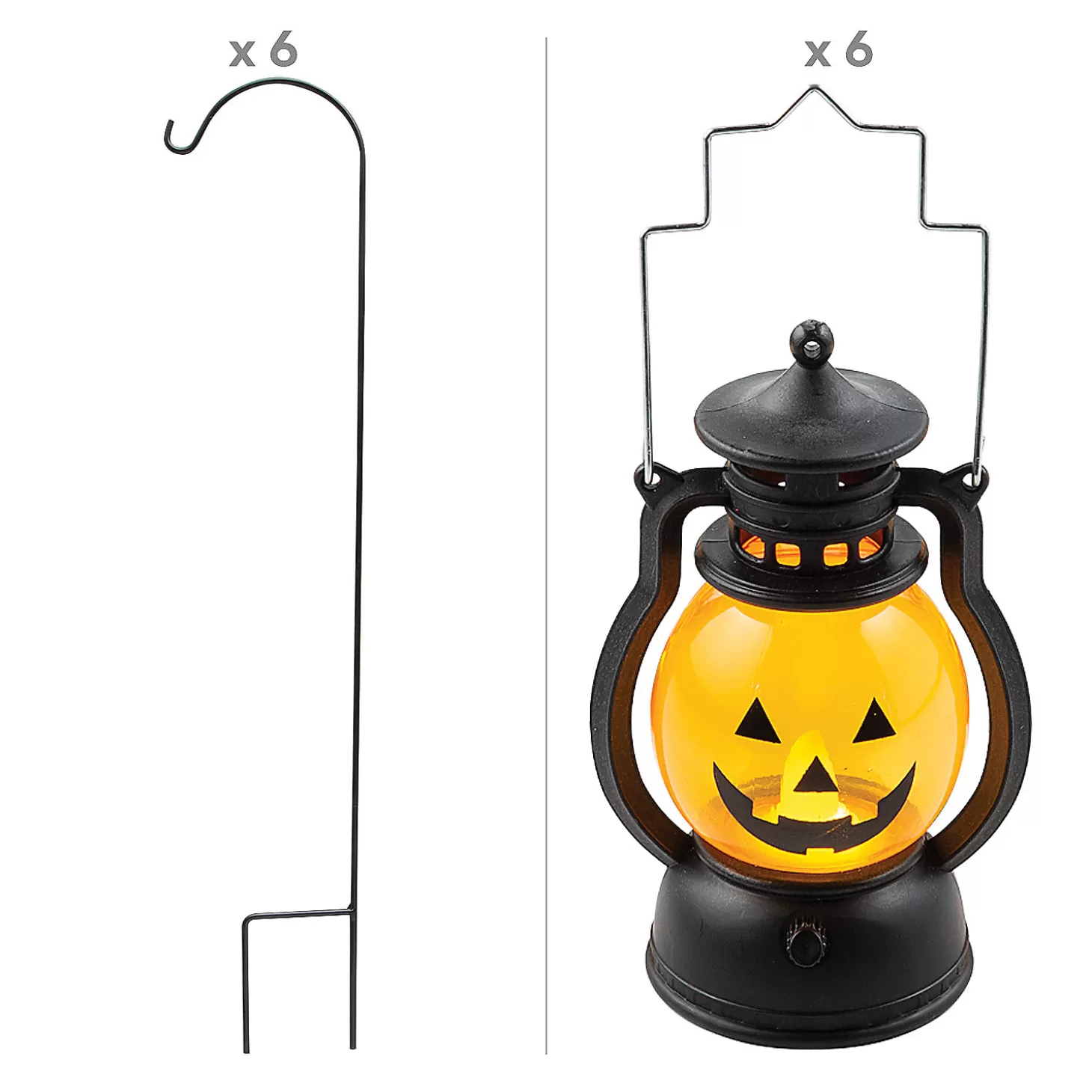 Outlet Hanging Jack-O'-Lantern Halloween Wedding Aisle Decorating Kit - Makes 6 Halloween Fun Kits