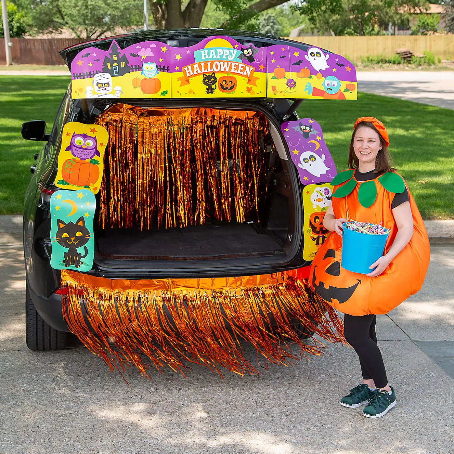 Clearance Happy Halloween Trunk-Or-Treat Decorating Kit - 8 Pc. Halloween Fun Kits