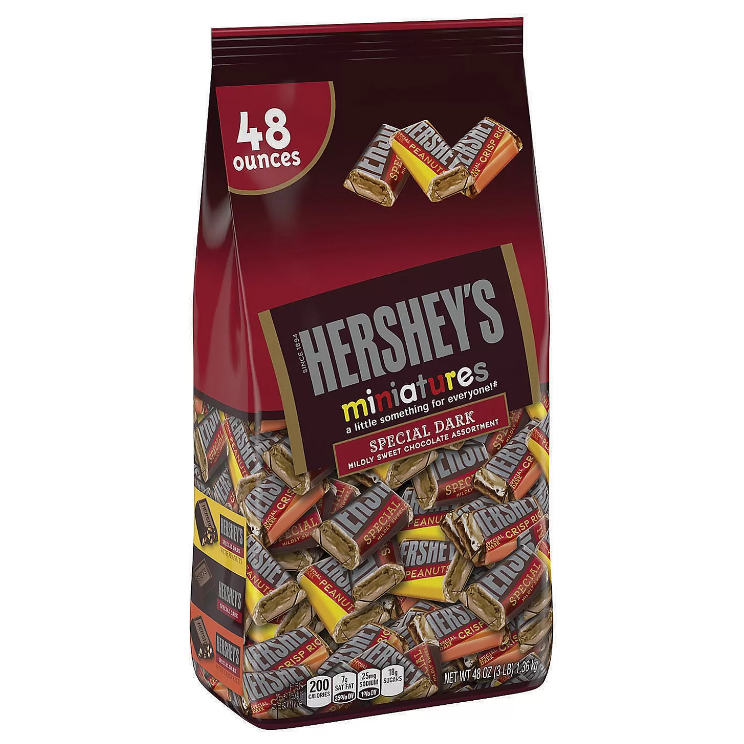 Flash Sale Hershey's Special Dark Mildly Sweet Chocolate Miniatures Assortment, 48 Oz Bulk Halloween Supplies