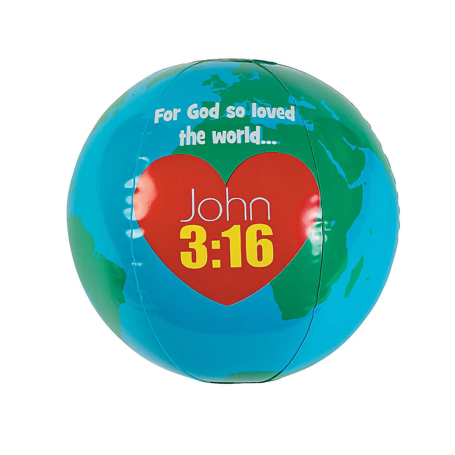 Flash Sale Inflatable 10" God Loves The World Globes - 12 Pc. Balls