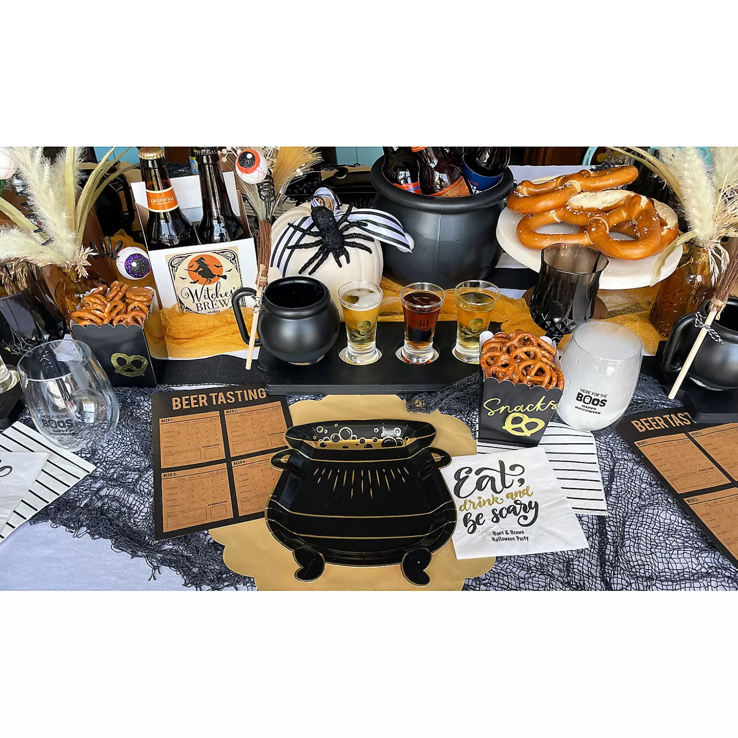 Best My Mind's Eye Spellbound Cauldron-Shaped Paper Dessert Plates - 8 Ct. Tableware