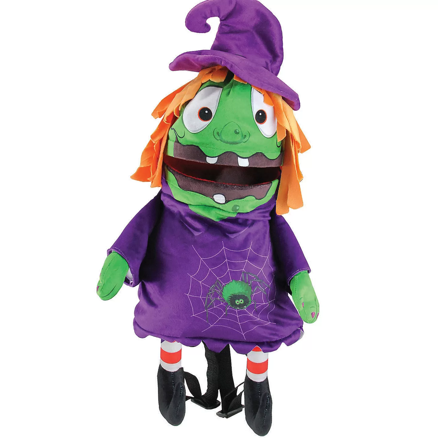 Fashion Northlight 23" Purple And Green Witch Unisex Child Trick Or Treat Halloween Bag Costume Accessory Halloween Bags