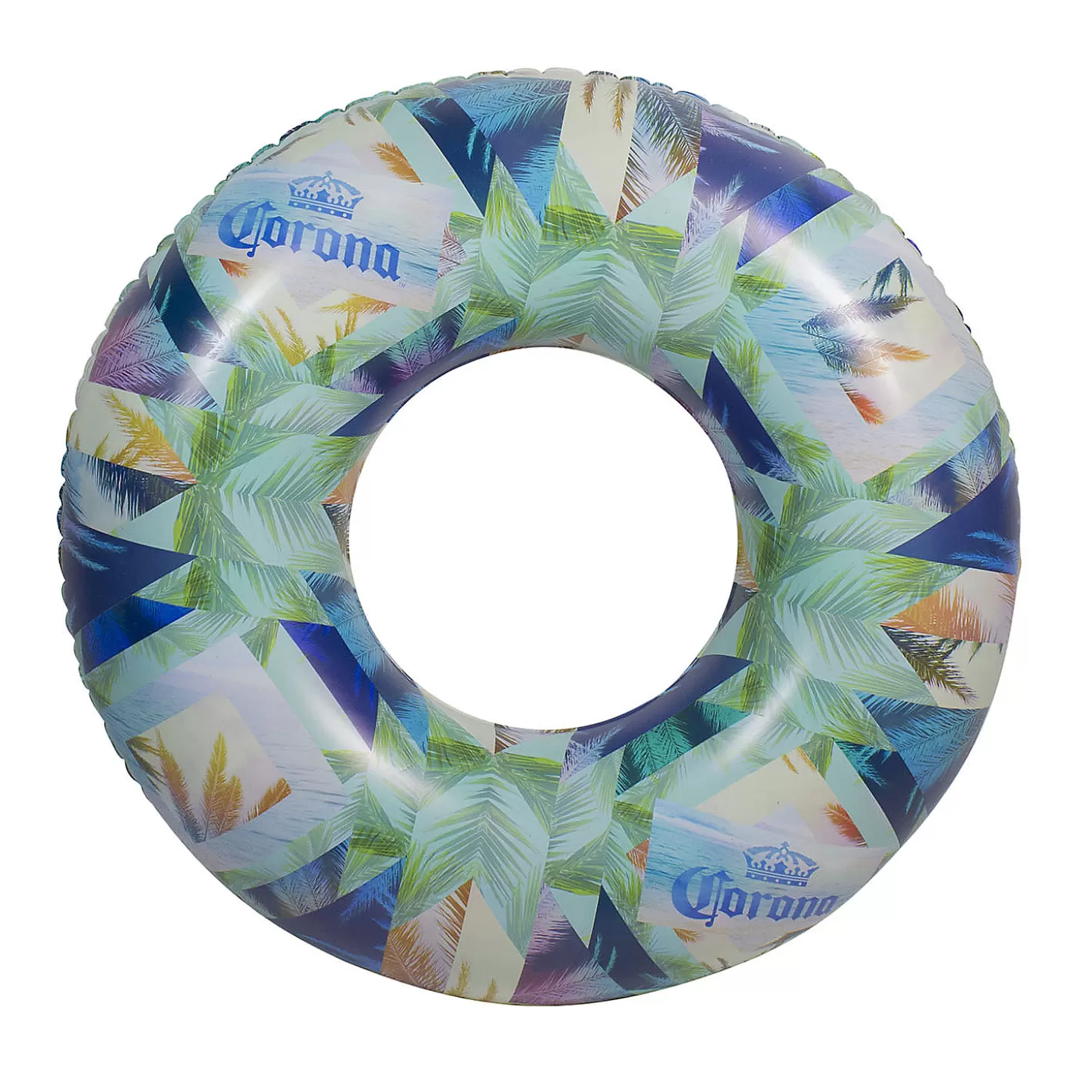 Sale Northlight 36" Inflatable Corona Palm Trees Swimming Pool Tube Ring Water Toys