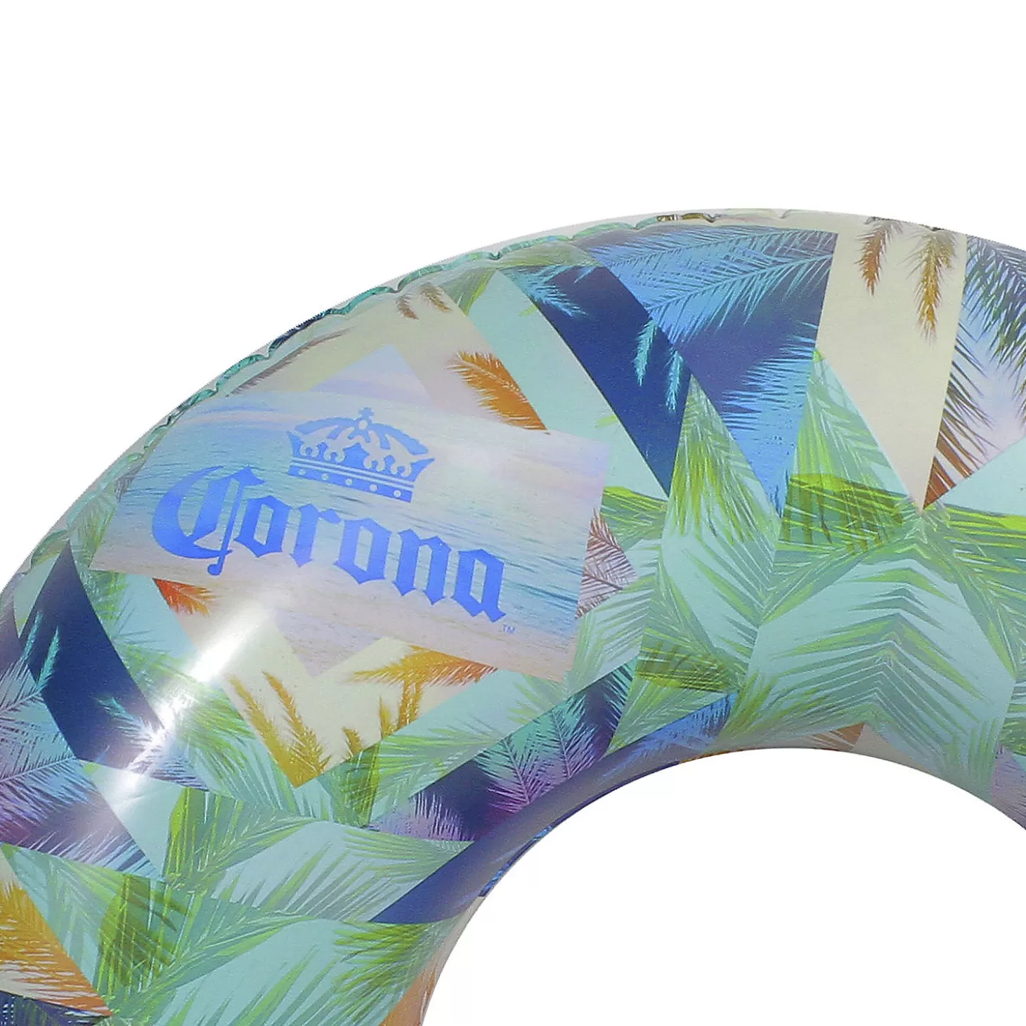 Sale Northlight 36" Inflatable Corona Palm Trees Swimming Pool Tube Ring Water Toys