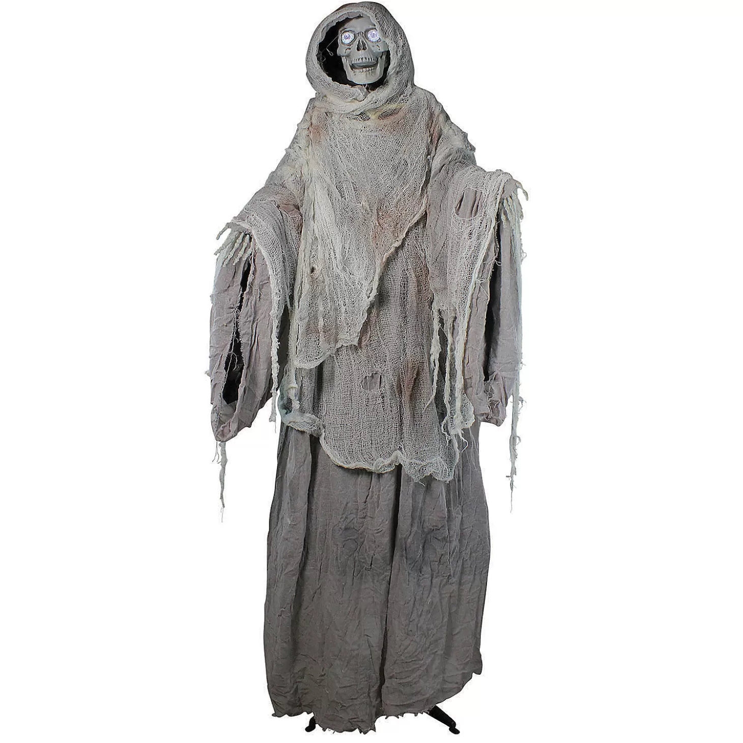 New Northlight 65" Gray And Black Master Of Death Standing Animated Halloween Decor Skulls & Skeletons