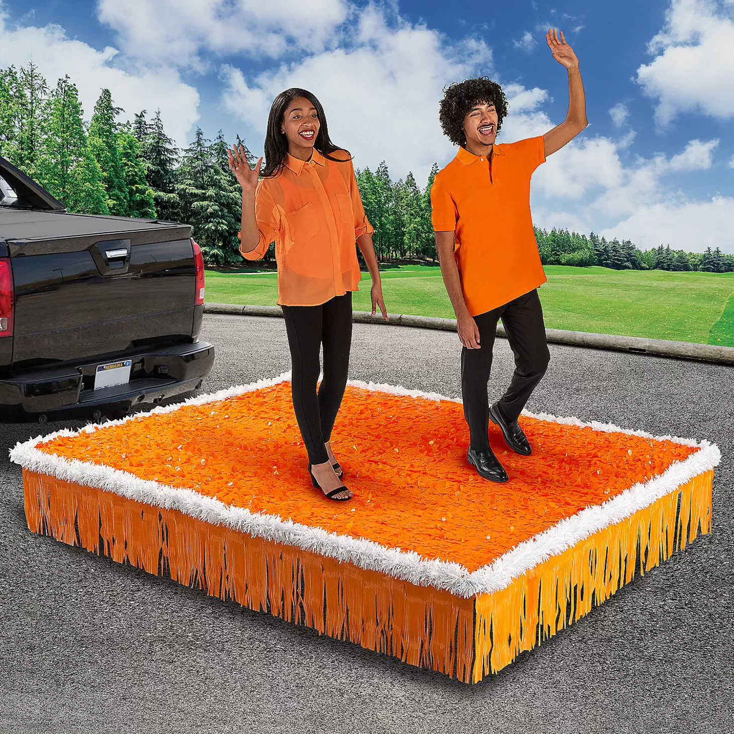 Store Orange Graduation Parade Float Decorating Kit - 8 Pc. Halloween Fun Kits