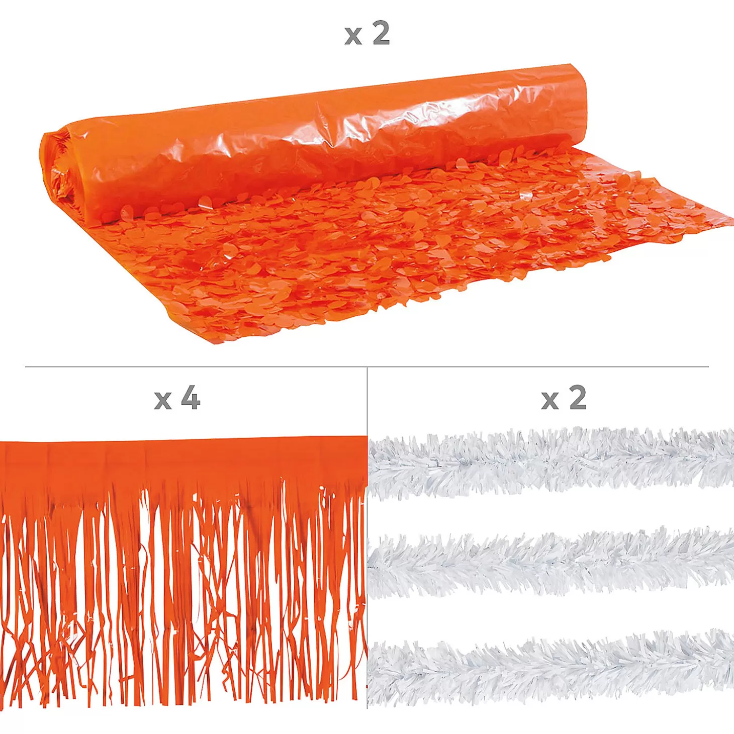 Store Orange Graduation Parade Float Decorating Kit - 8 Pc. Halloween Fun Kits
