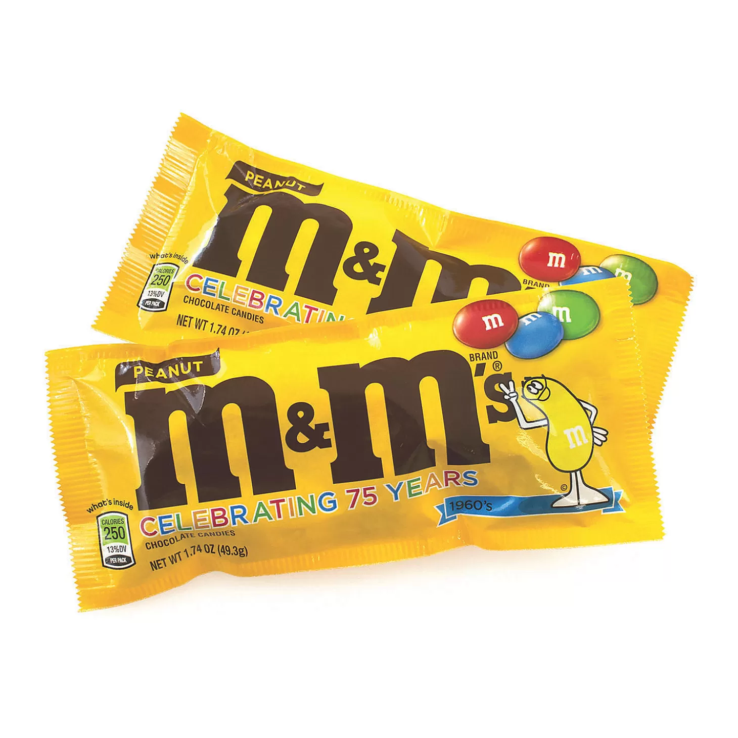 Best Peanut M&M's Full Size, 1.74 Oz Bag, 48 Count Bulk Halloween Supplies