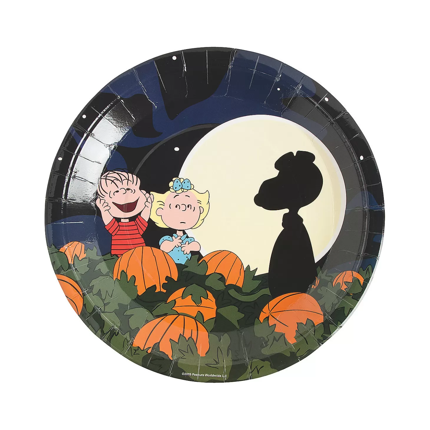 Fashion Peanuts® It's The Great Pumpkin, Charlie Brown Halloween Party Paper Dinner Plates - 8 Ct. Tableware
