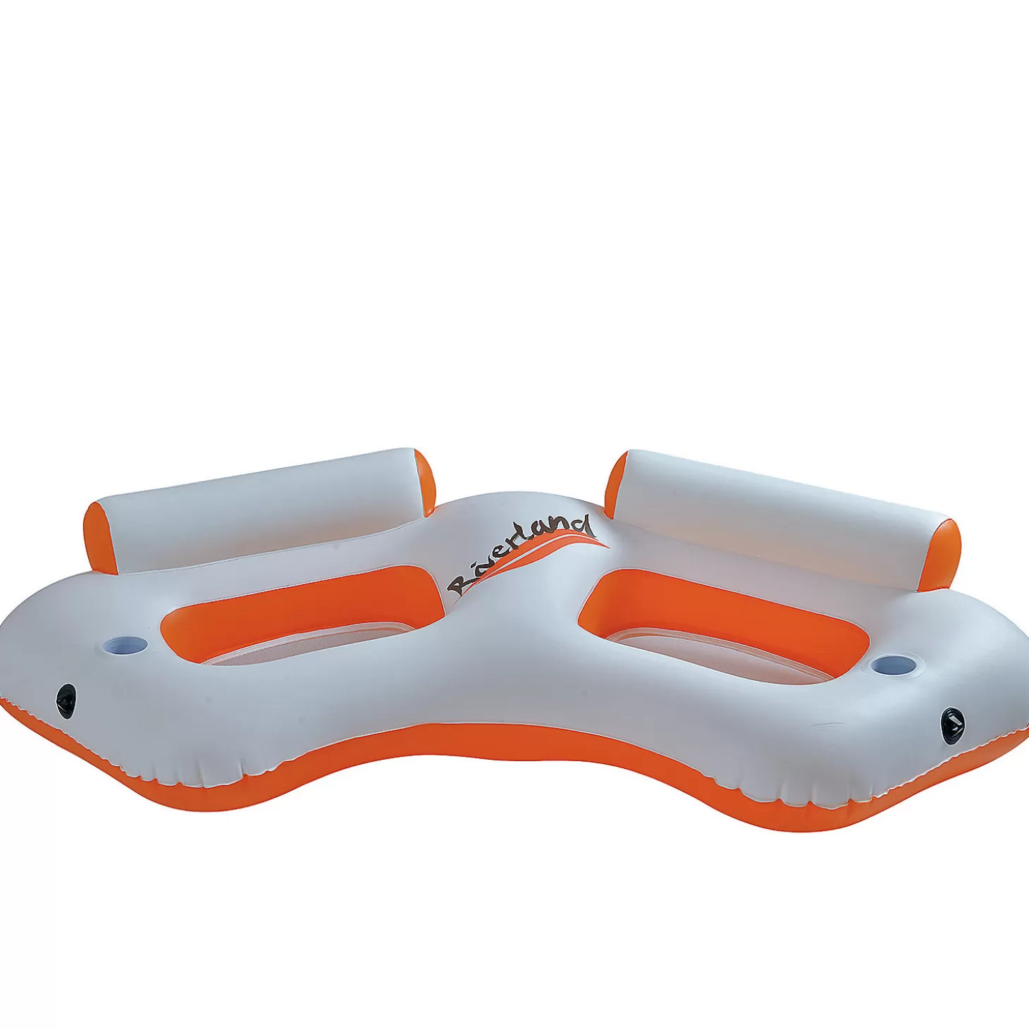 Best Sale Pool Central Inflatable Orange And White River Land Two Swimming Pool Sofa 85-Inch Water Toys