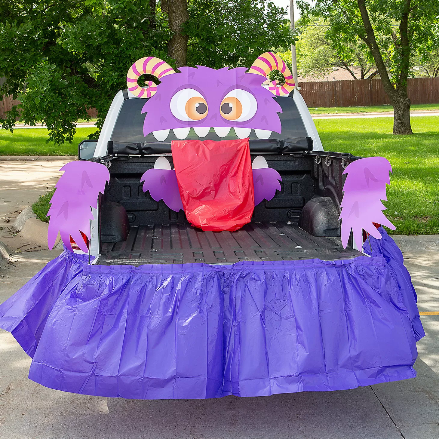 Online Purple Monster Trunk-Or-Treat Decorating Kit - 8 Pc. Halloween Fun Kits