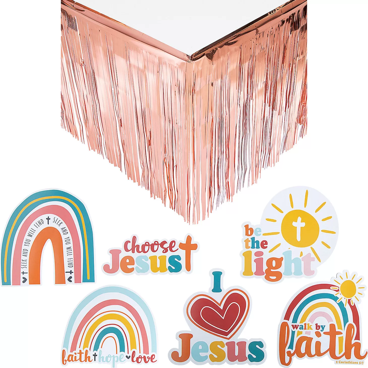 Outlet Religious Rainbow Value Trunk-Or-Treat Decorating Kit - 7 Pc. Halloween Fun Kits