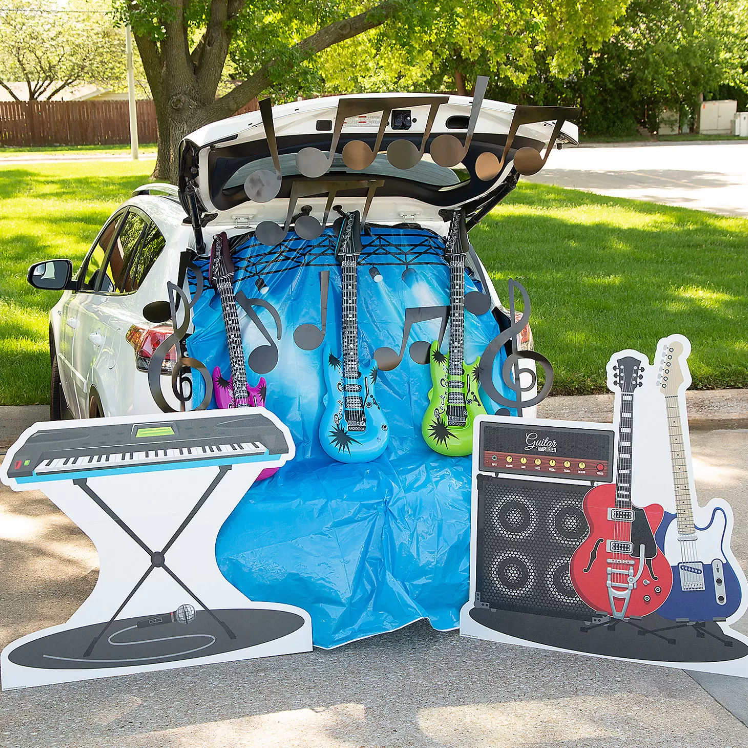 Online Rock Star Trunk-Or-Treat Decorating Kit - 18 Pc. Halloween Fun Kits