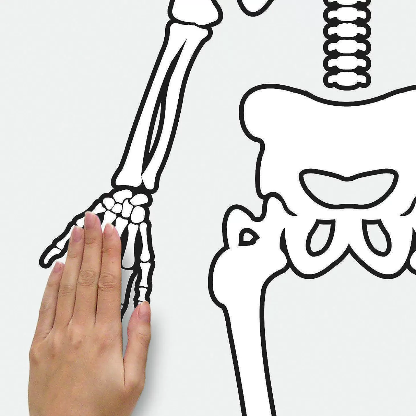Cheap Roommates Skeleton Glow In The Dark Peel And Stick Giant Wall Decals Skulls & Skeletons