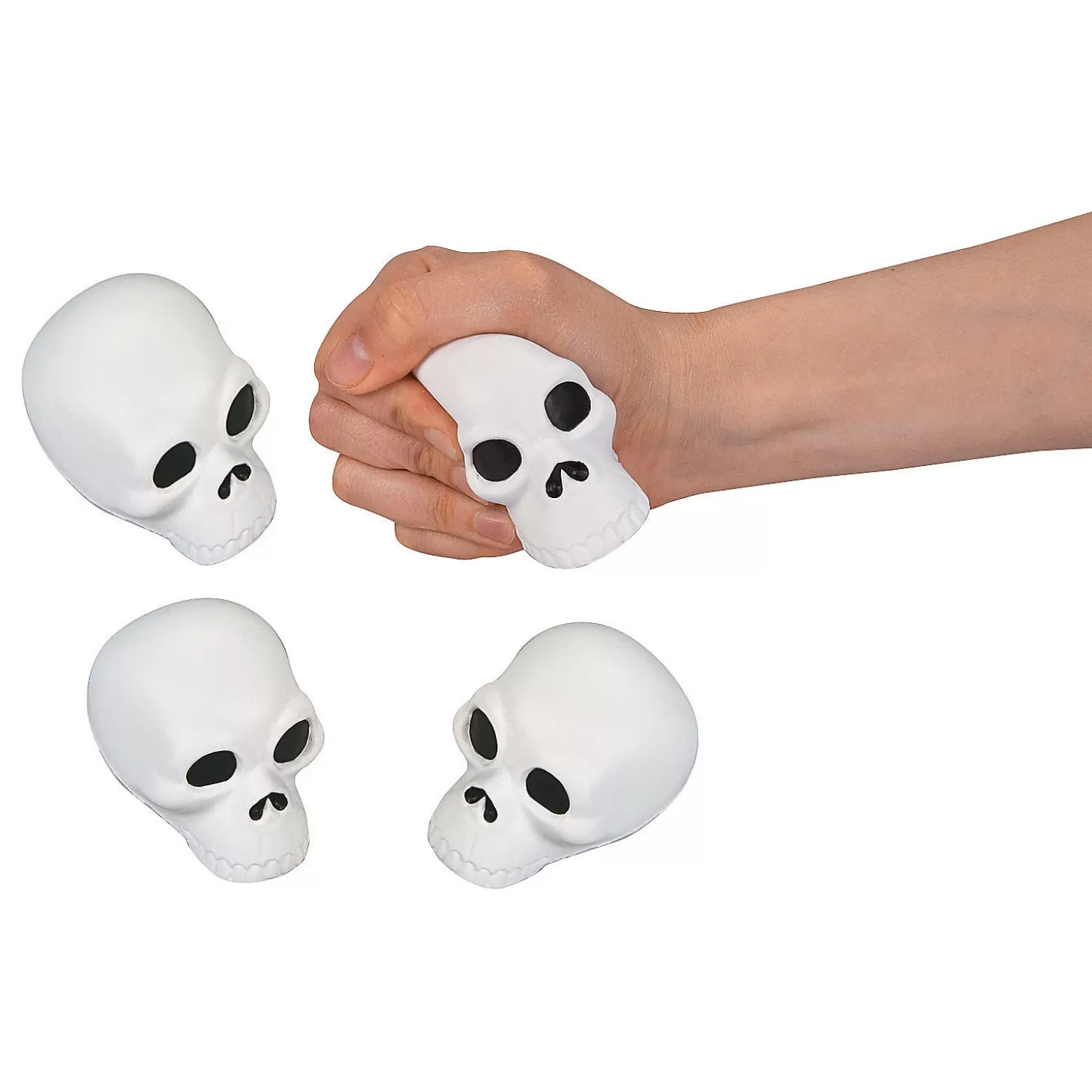 Discount Skull Stress Toys - 12 Pc. Boo Bags