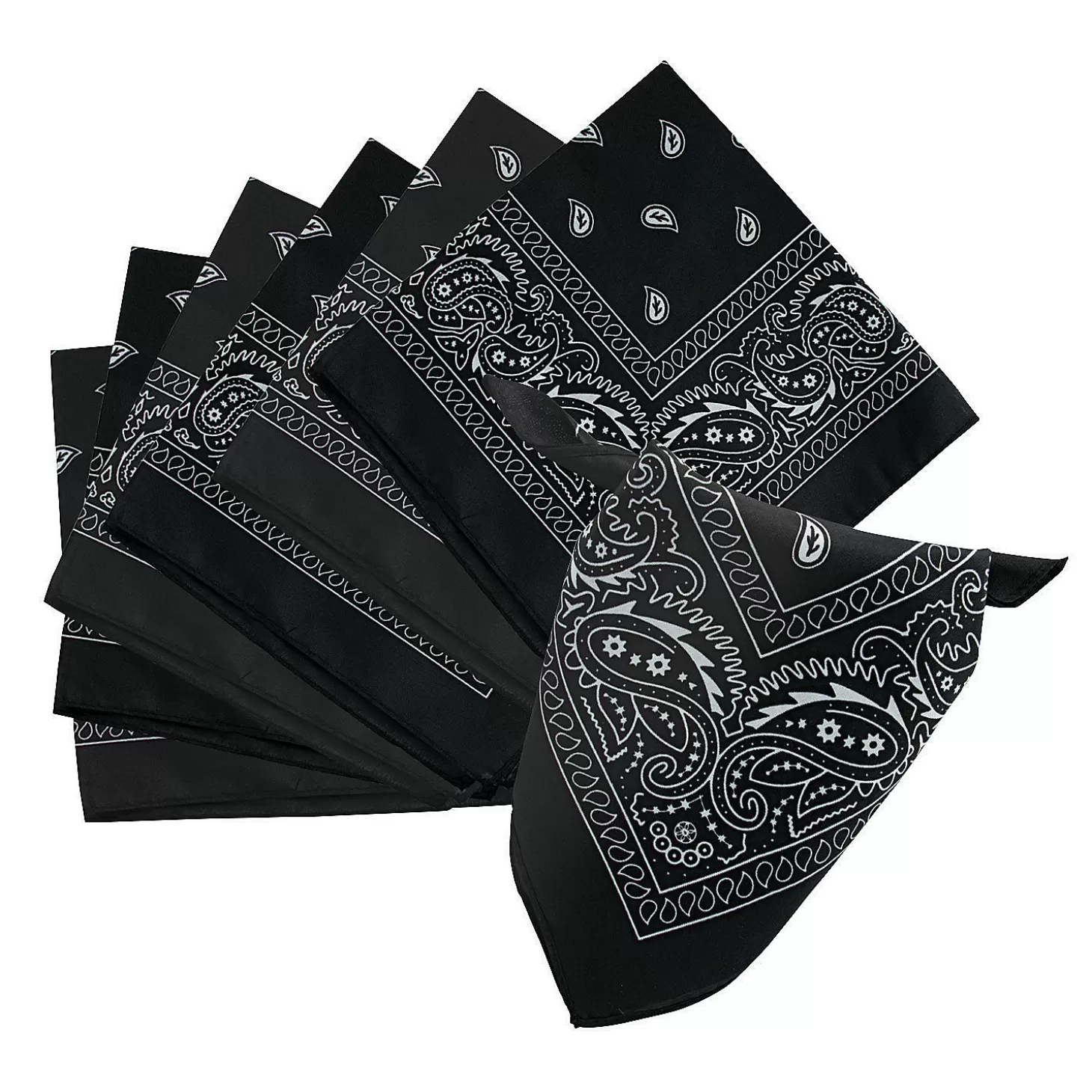 Flash Sale Solid Color Bandanas - 12 Pc. Diy Adult Crafts