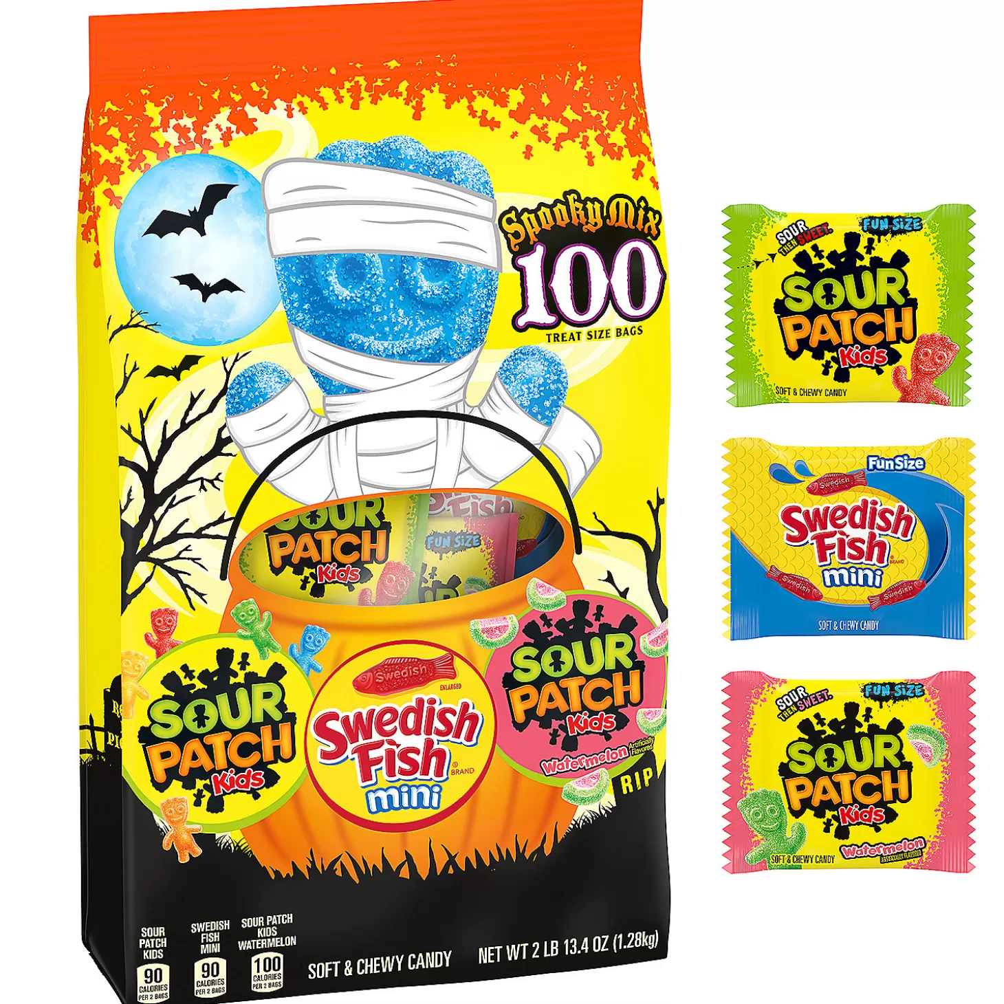 Discount Sour Patch Kids Zombie Candy Treat Packs - 80 Pc. Halloween Candy