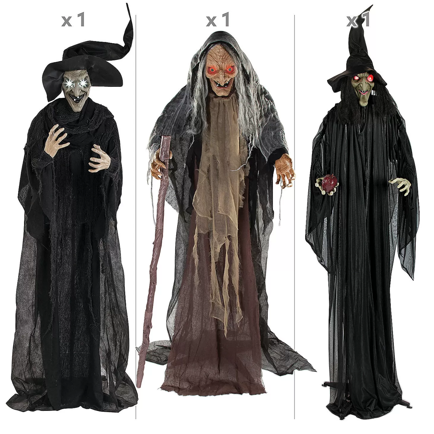 Outlet Trio Of Witches Standing Halloween Decorations Kit - 3 Pc. Halloween Fun Kits