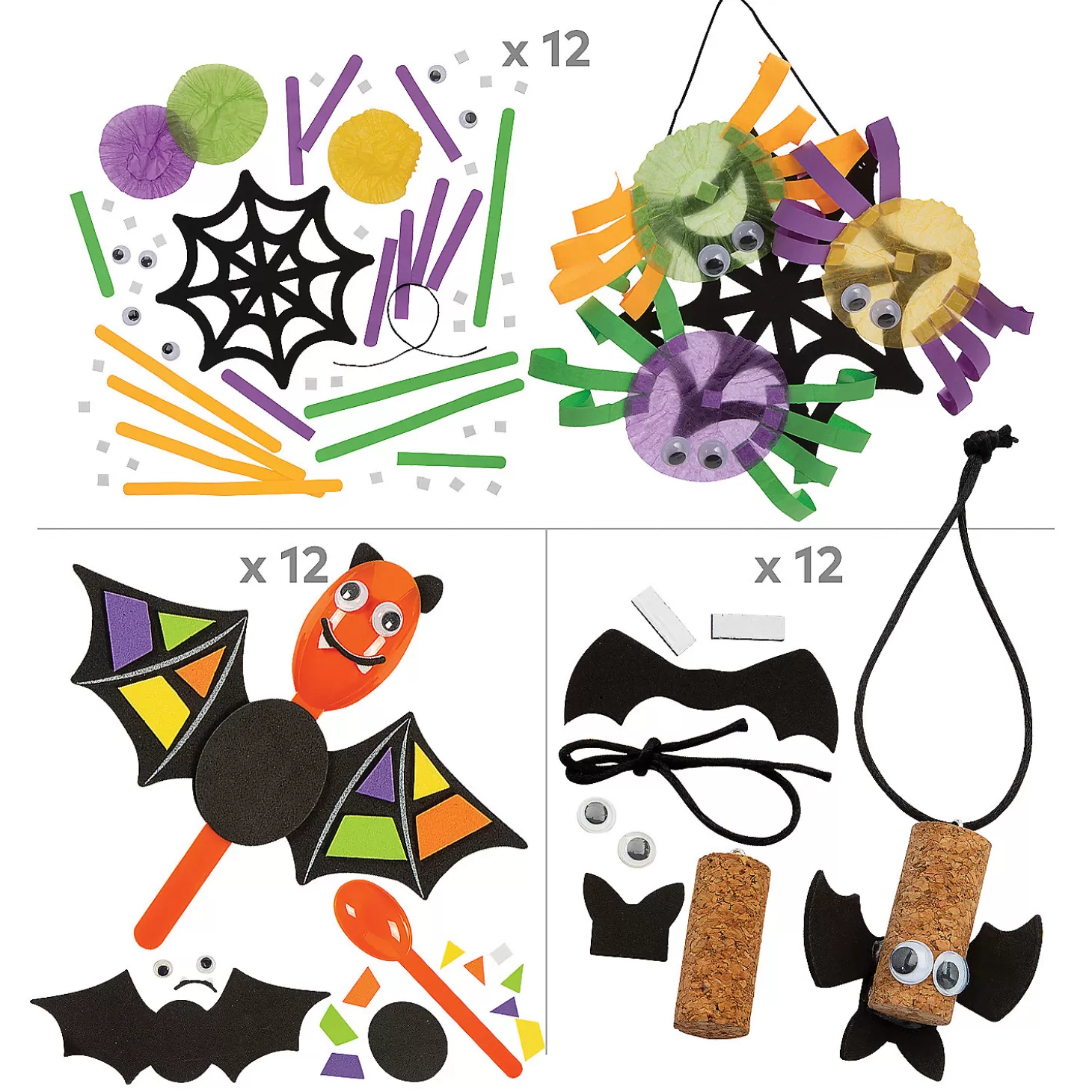 Store Value Halloween Critter Craft Kit Assortment - Makes 36 Halloween Fun Kits