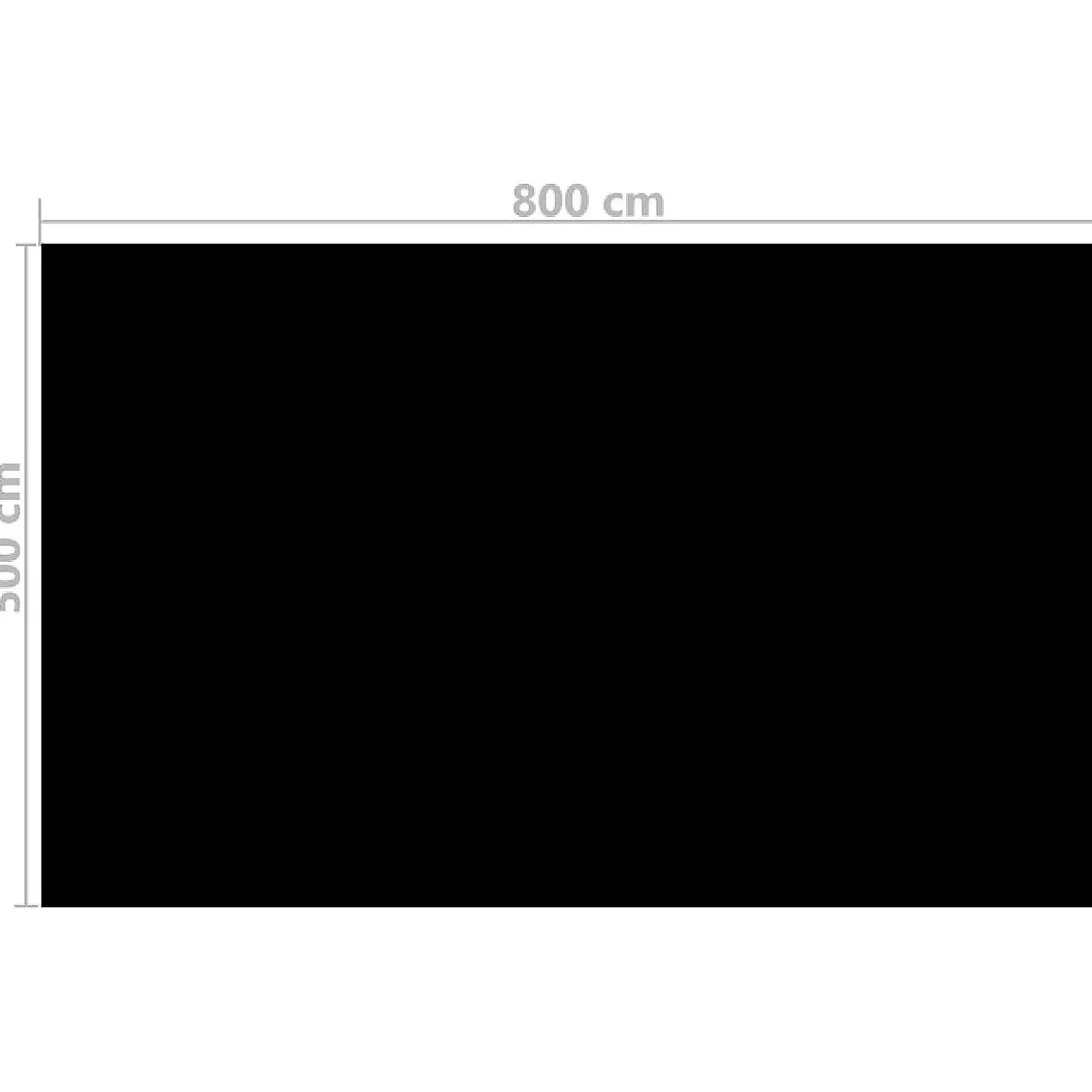 Online Vidaxl Floating Rectangular Pe Solar Pool Film 26.3 X 16.5 Ft Black Water Toys