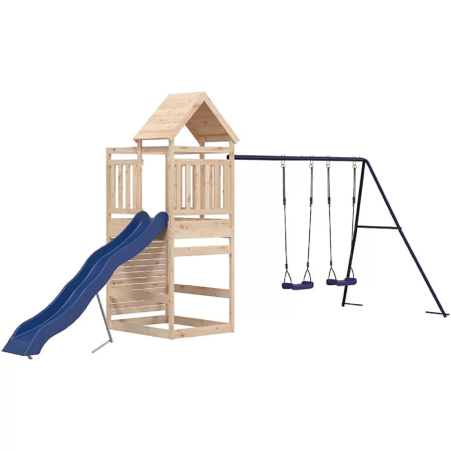 Clearance Vidaxl Outdoor Playset Solid Wood Pine Riding Toys