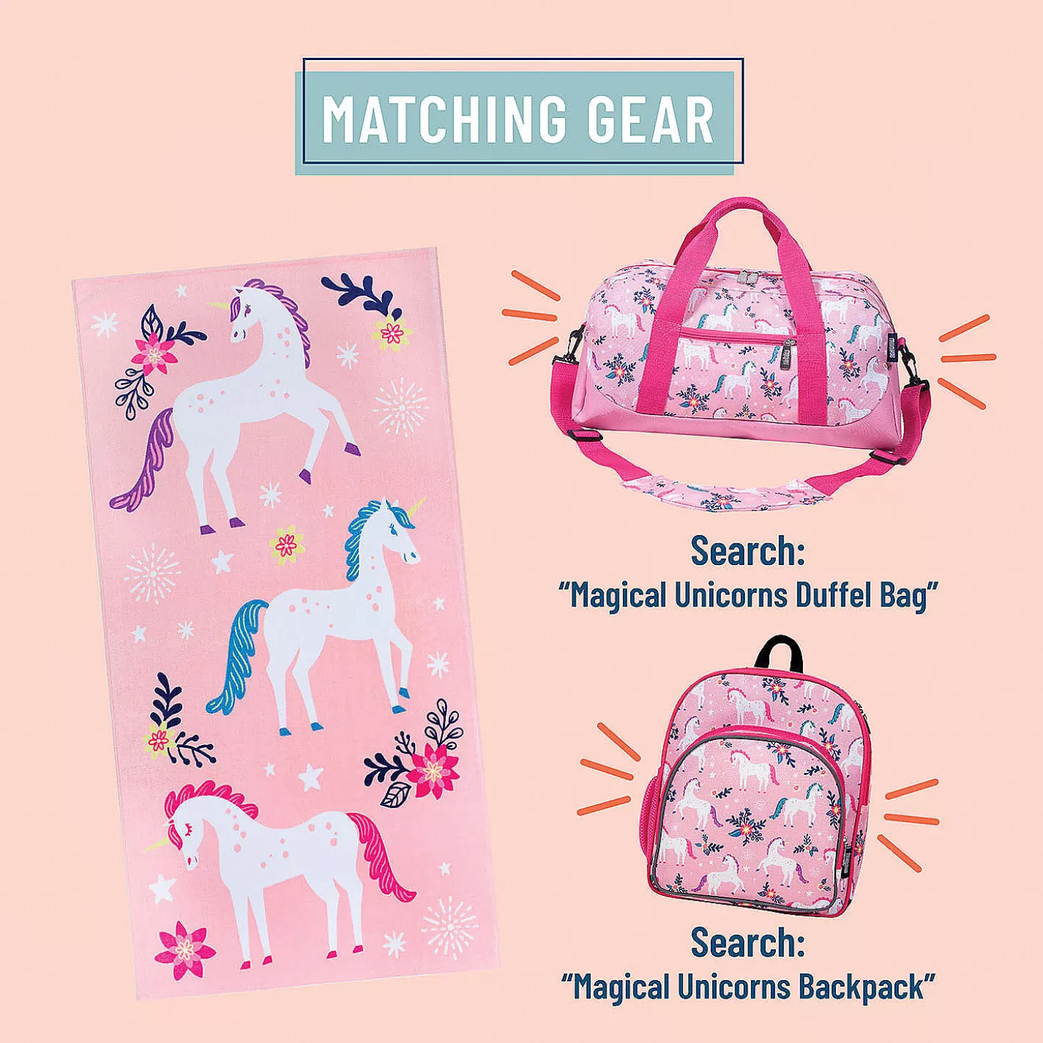 Best Wildkin Magical Unicorns 100% Cotton Beach Towel Water Toys
