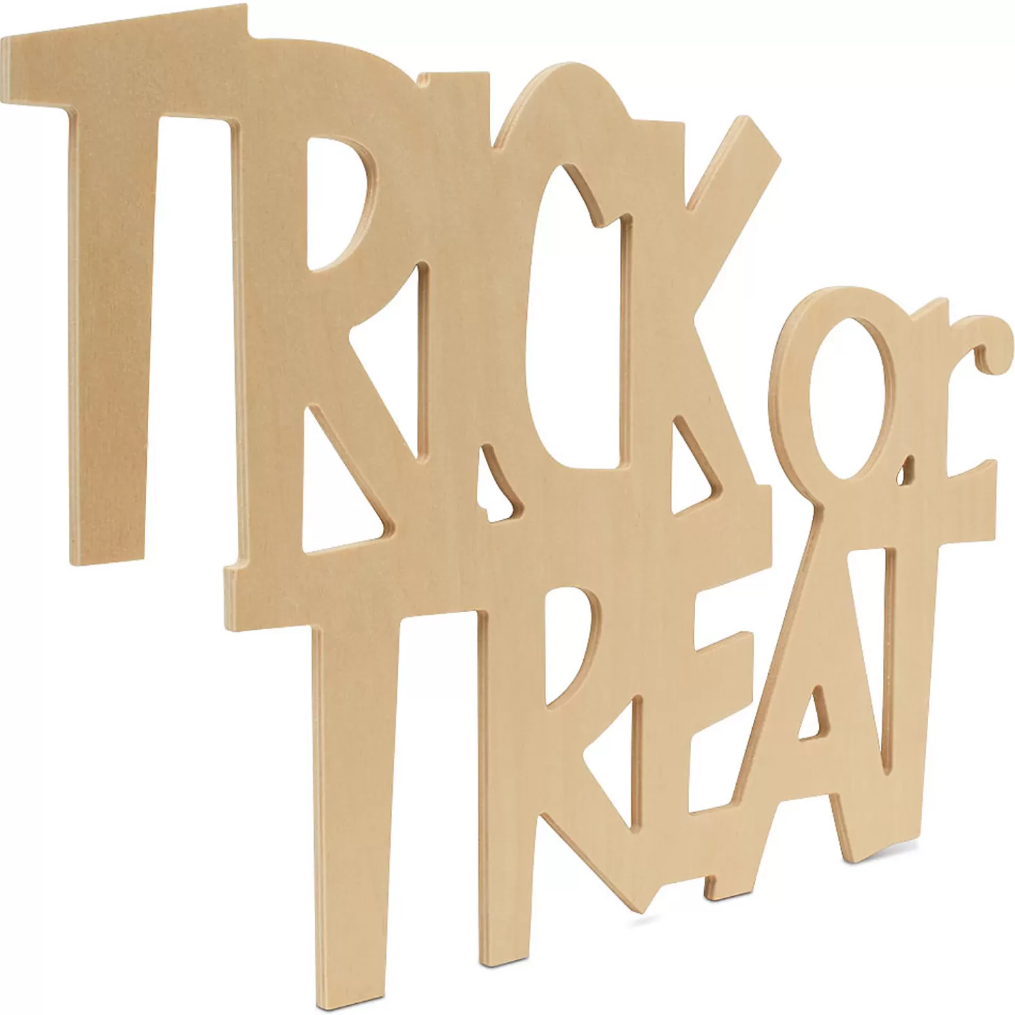 Flash Sale Woodpeckers Crafts, Diy Unfinished Wood 17" Trick Or Treat Cutouts, Pack Of 3 Diy Adult Crafts
