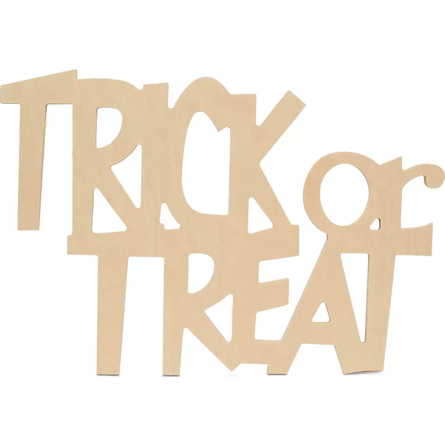 Flash Sale Woodpeckers Crafts, Diy Unfinished Wood 17" Trick Or Treat Cutouts, Pack Of 6 Diy Adult Crafts