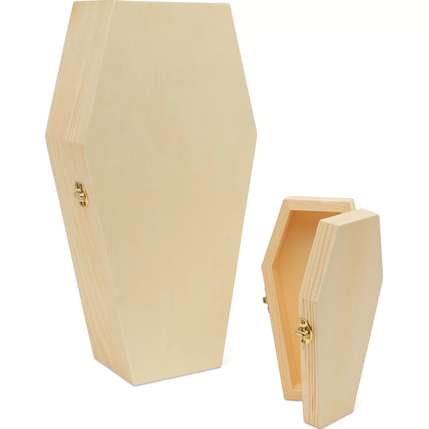 Clearance Woodpeckers Crafts, Diy Unfinished Wood 6" Coffin, Pack Of 12 Diy Adult Crafts